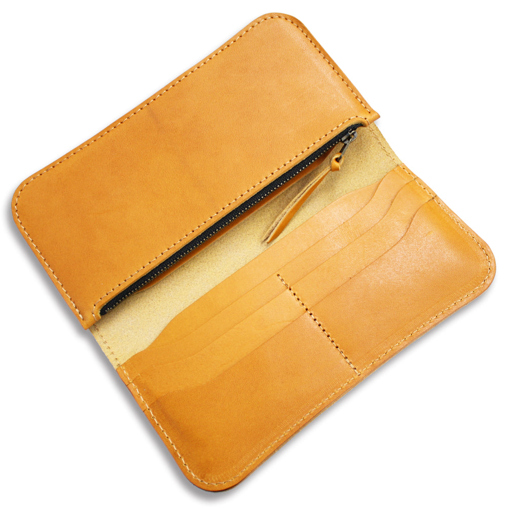 栃木レザー 長財布 牛革 本革 革小物 日本製 ベジタブル タンニン 鞣し サイズ19.5cm×9.5cm ビジネス フォーマル カジュアル プレゼント ロングウォレット 収納力 財布 ファッション小物